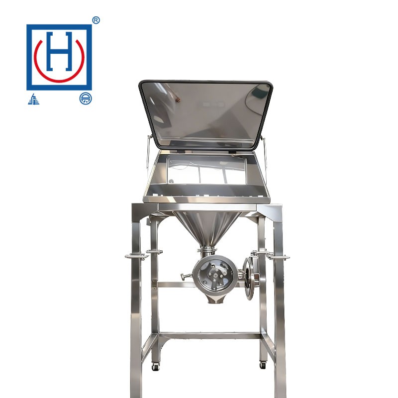 Dust-Free Feeding Station With Swing Blade Machine